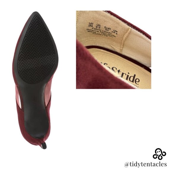 NEW LifeStride Annette Ankle Boot Women's 9 Wine - Picture 5 of 6